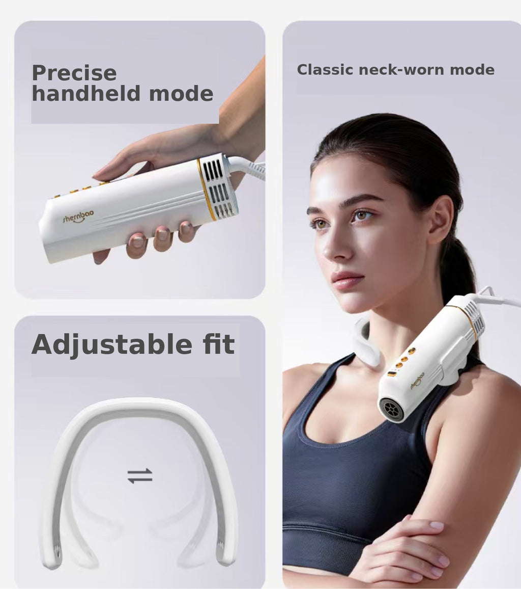 Hands-Free Neck Pet Dryer | Wearable Dog & Cat Grooming Dryer (US Plug, 1000W)