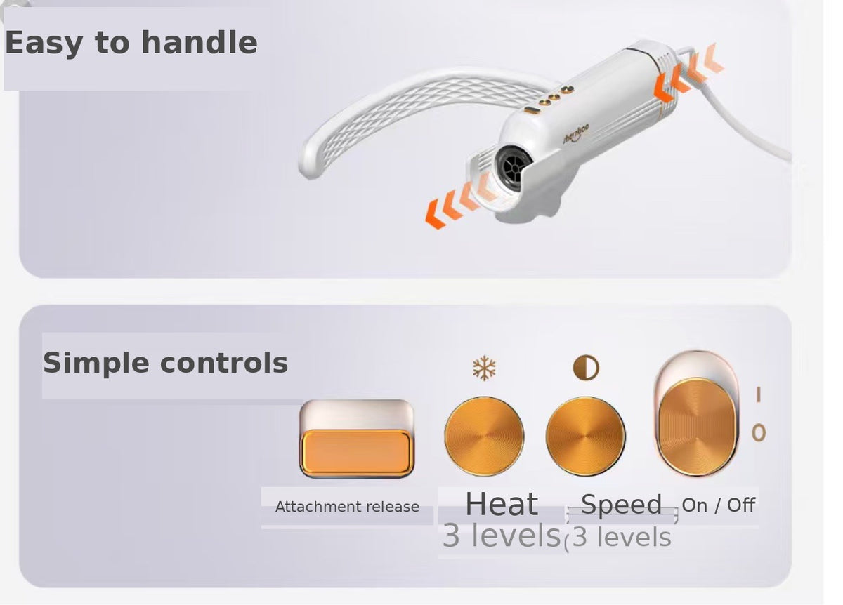 Hands-Free Neck Pet Dryer | Wearable Dog & Cat Grooming Dryer (US Plug, 1000W)