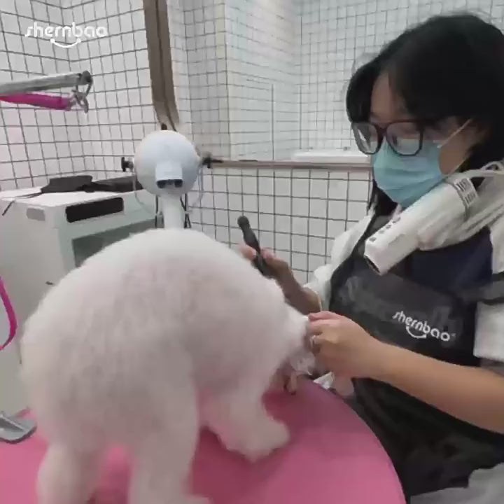 Hands-Free Neck Pet Dryer | Wearable Dog & Cat Grooming Dryer (US Plug, 1000W)